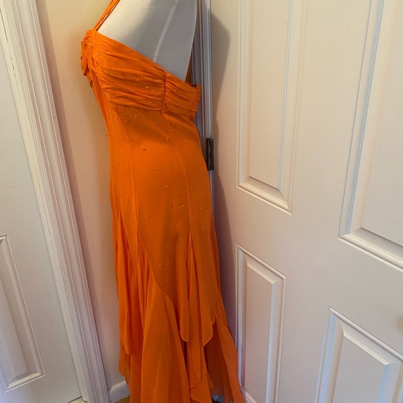 Alfred Angelo Halter cocktail gown Latin Dancer size 12 PROM - Picture 4 of 14